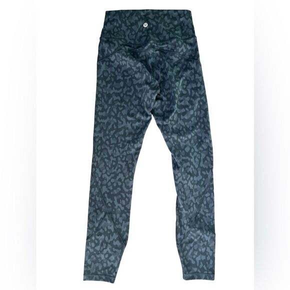 Lululemon Align High-Rise Crop 21” Size 4 Formation Leopard Deep Coal Multi - Picture 5 of 5